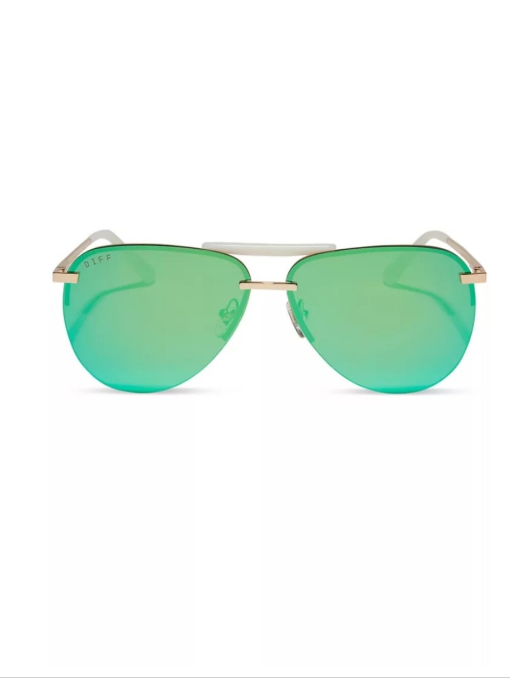 NIB! DIFF Eyewear, Tahoe, Brushed Gold Dew Drop Mirror Polarized, MSRP $134 - Picture 3 of 9
